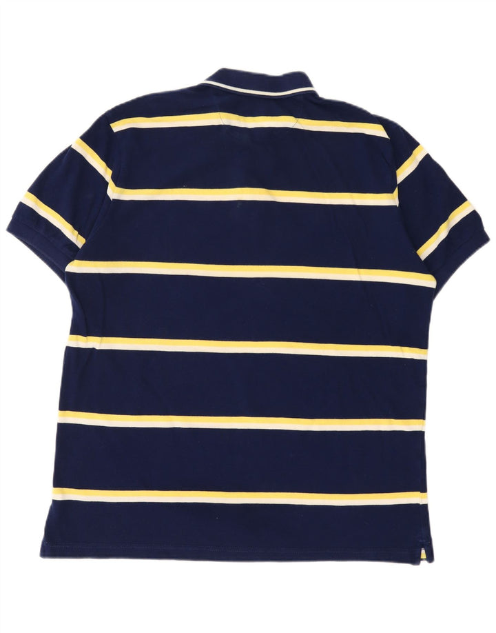 Chaps Herren-Poloshirt, groß, marineblau, gestreift, Baumwolle