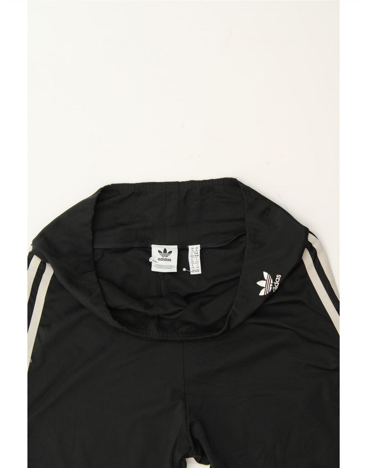 ADIDAS Womens Sport Shorts UK 14 Large Black Polyester Vintage Adidas and Second-Hand Adidas from Messina Hembry 