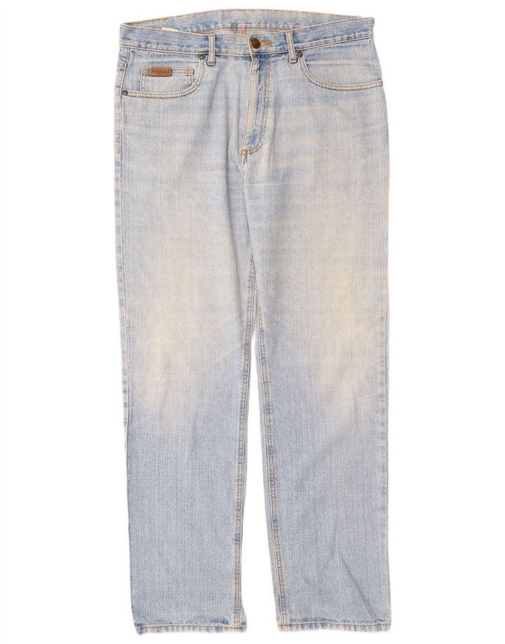 Farah Herren Straight Jeans W36 L32 Blaue Baumwolle