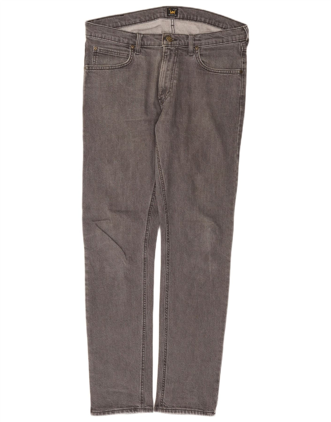 Lee Herren Luke Slim Jeans W34 L32 Graue Baumwolle