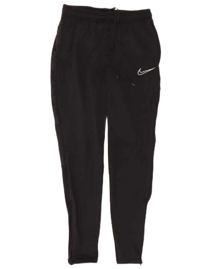 Nike Damen Dri Fit Trainingshose UK 10 Small Schwarz Polyester