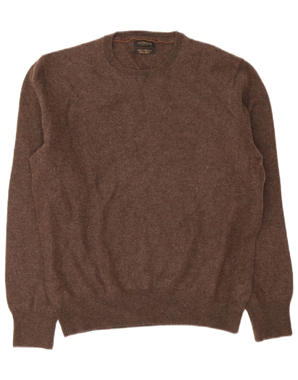 Gutteridge Damen-Pullover mit Rundhalsausschnitt, UK 18, XL, braune Wolle