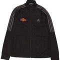 ADIDAS Herren Aeroready Graphic Trainingsanzug Top Jacke Großes schwarzes Polyester