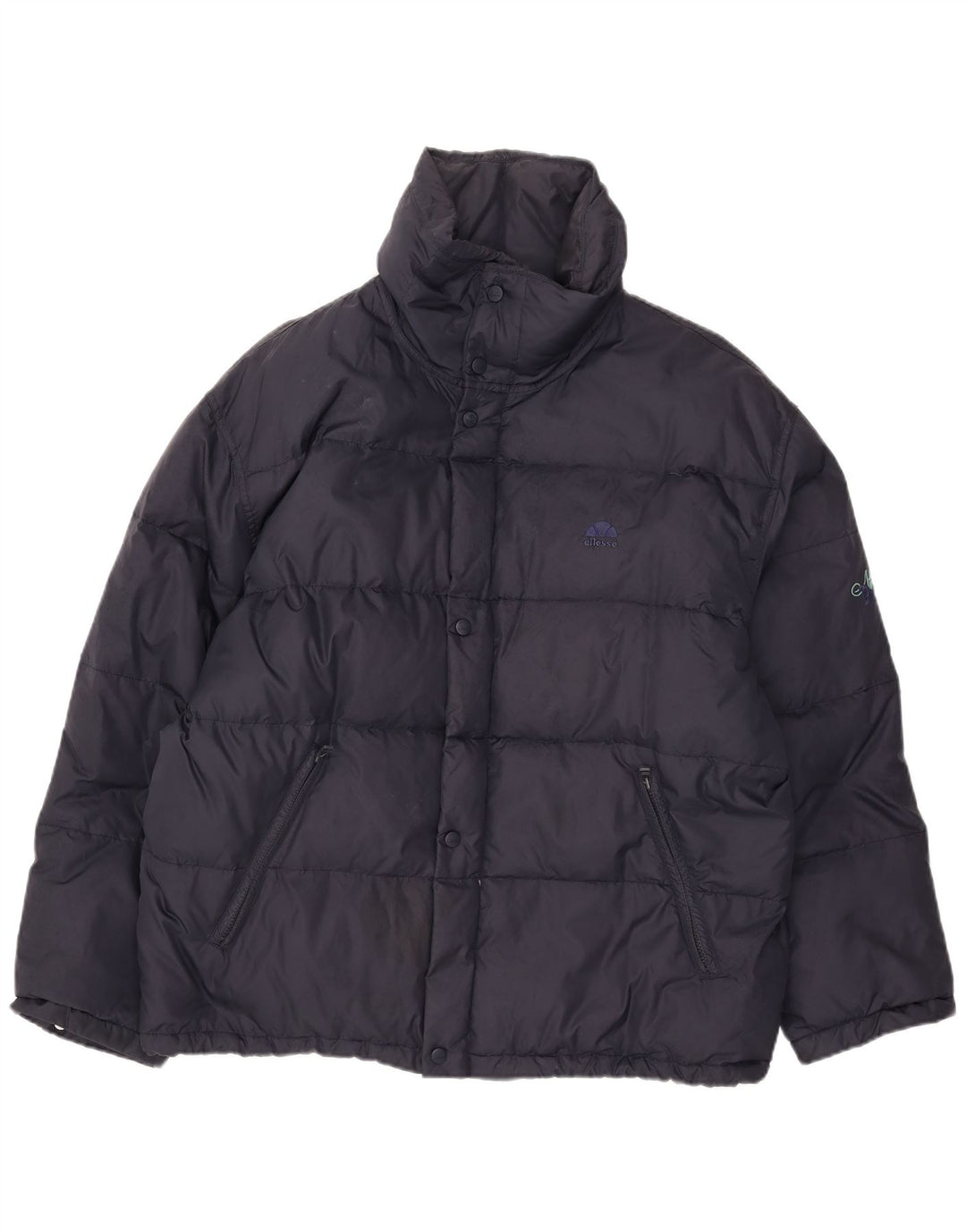 Ellesse Herren Wattierte Jacke UK 42 XL Marineblau