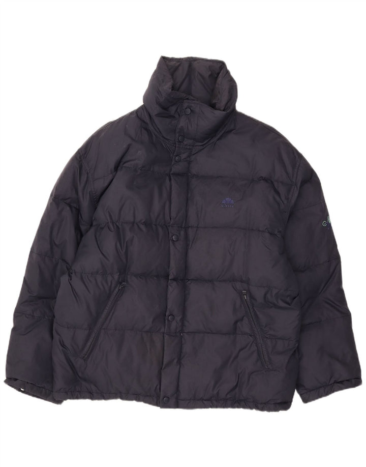 Ellesse Herren Wattierte Jacke UK 42 XL Marineblau