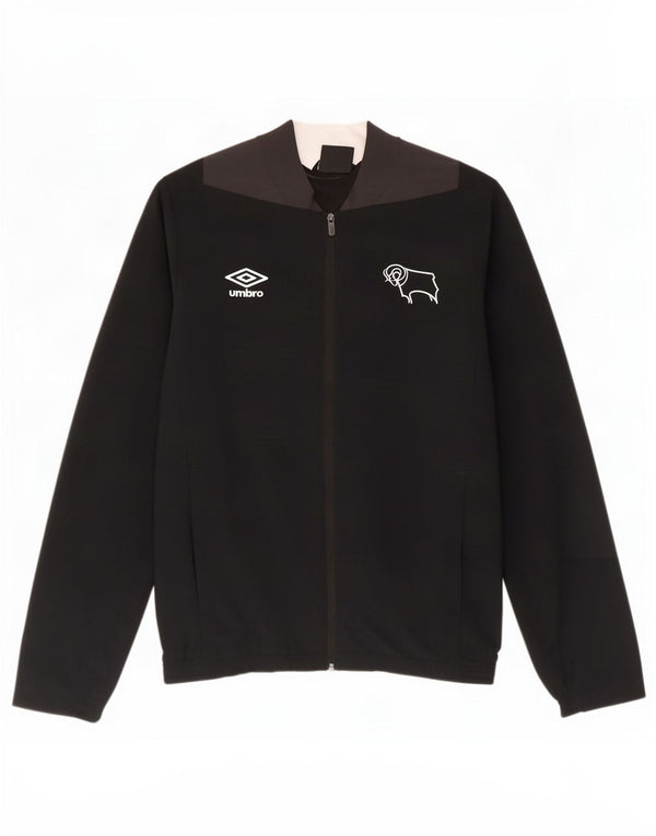 Umbro Herren-Trainingsanzug-Oberteil, Jacke, Größe S, Schwarz, Farbblock-Polyester