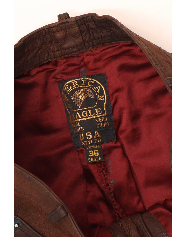 Gerade Lederhose für Herren von American Eagle, W36, L32, Braun