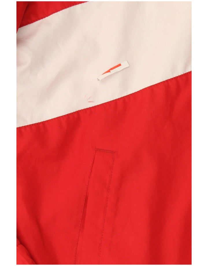 Nike Jungen-Trainingsanzugoberteil mit Grafik, 10–11 Jahre, Mittelrot, Farbblock