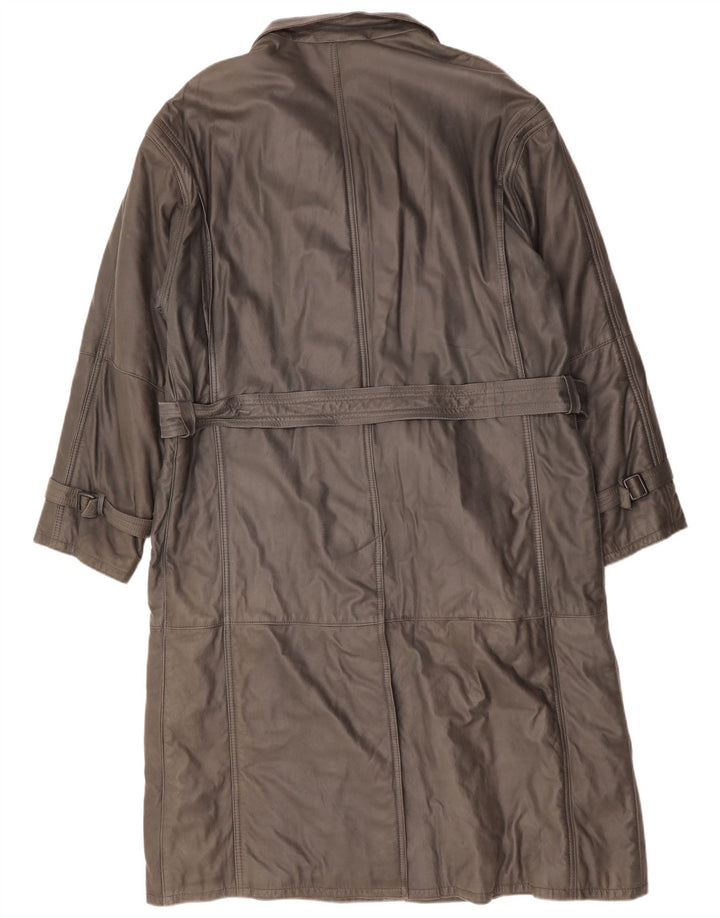 Asgard Herren Ledermantel UK 42 XL Grau