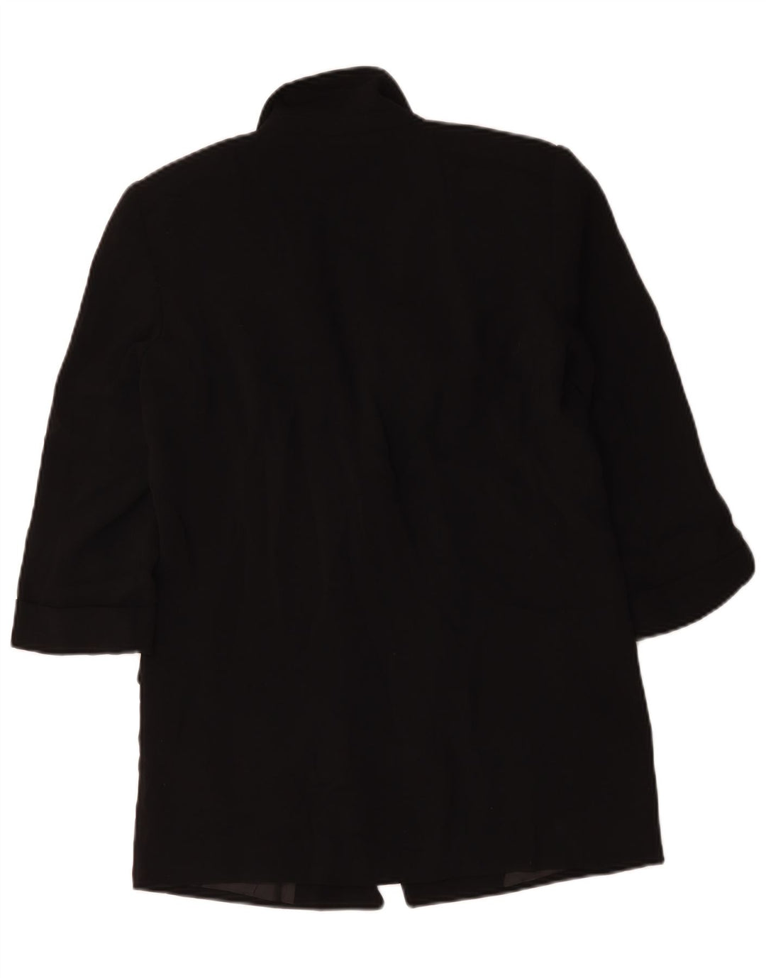 Zara Damen-Blazer, übergroß, 3/4-Ärmel, offen, Gr. 6, XS, Schwarz, Polyester