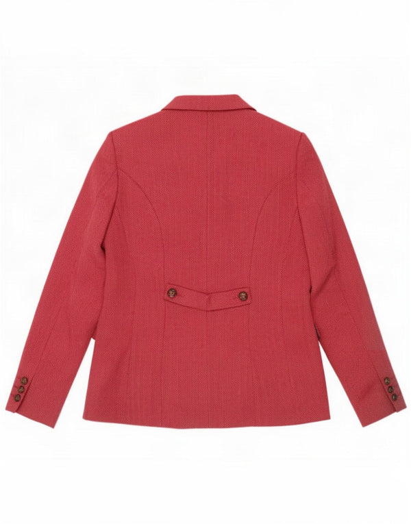 Joe Browns Damen Blazer Jacke UK 12 Mittelrosa Herringbone Polyester