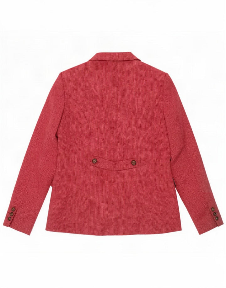 Joe Browns Damen Blazer Jacke UK 12 Mittelrosa Herringbone Polyester