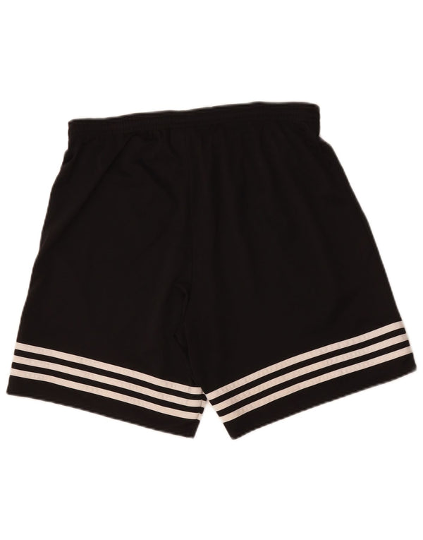 Adidas Damen Climalite Sport Shorts UK 12 Medium Schwarz Polyester