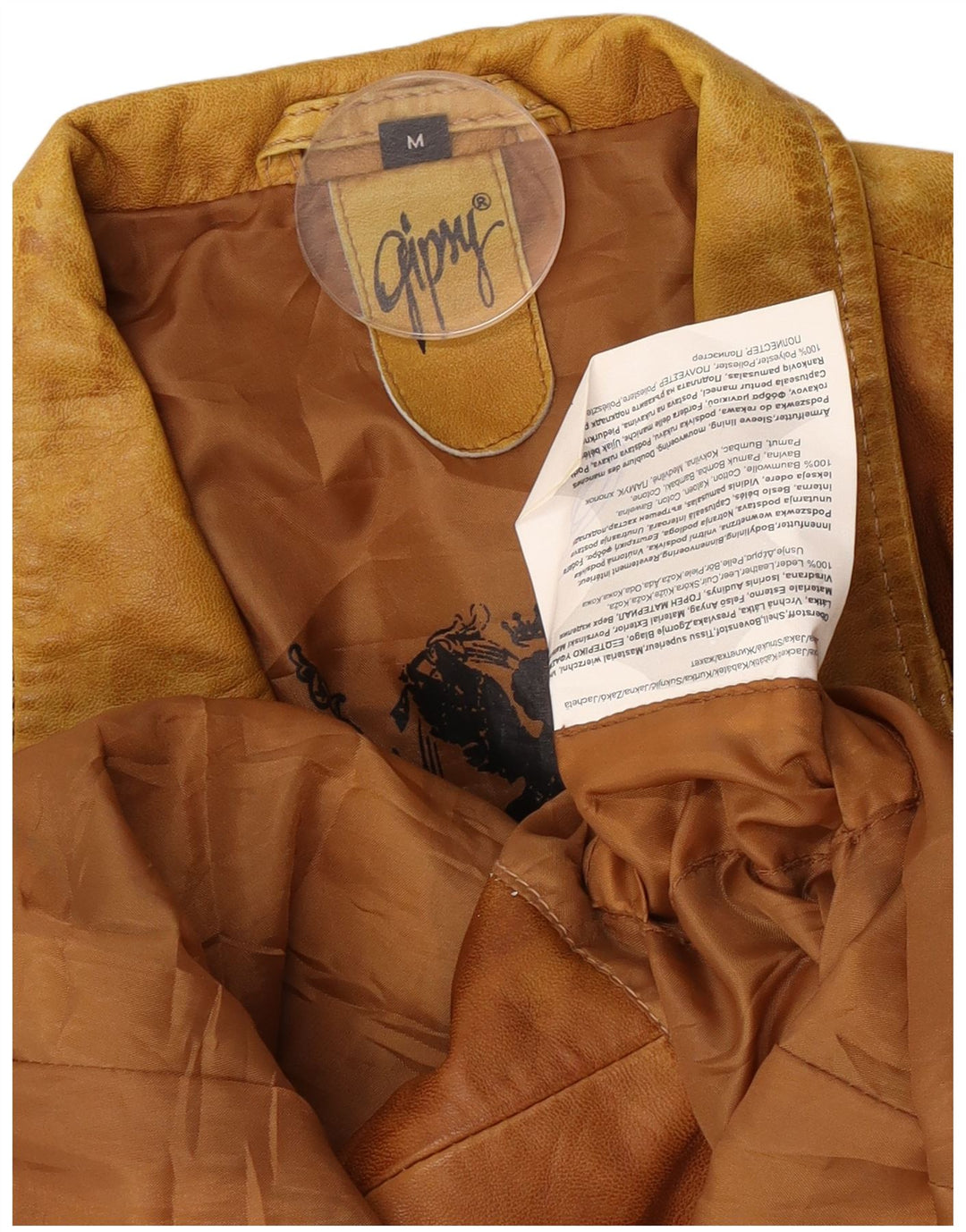 Gipsy Damen Ledermantel UK 12 Mittelbraun