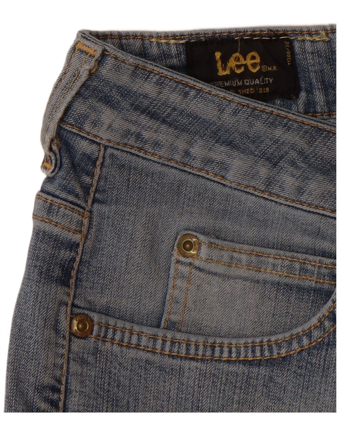 LEE Damen Cameron Straight Jeans W32 L28 Blaue Baumwolle