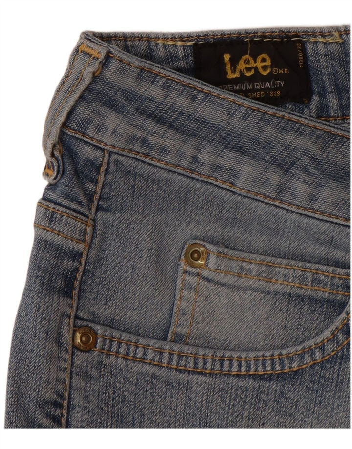 LEE Damen Cameron Straight Jeans W32 L28 Blaue Baumwolle