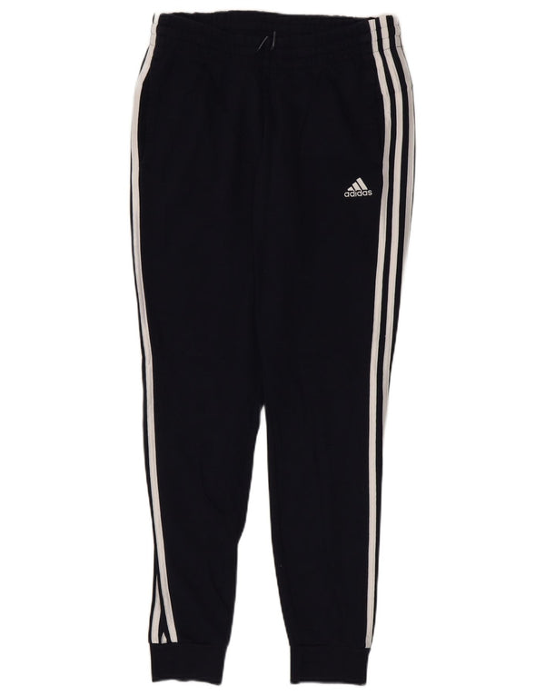 Adidas Damen Trainingshose Jogger UK 8/10 Small Marineblau Baumwolle
