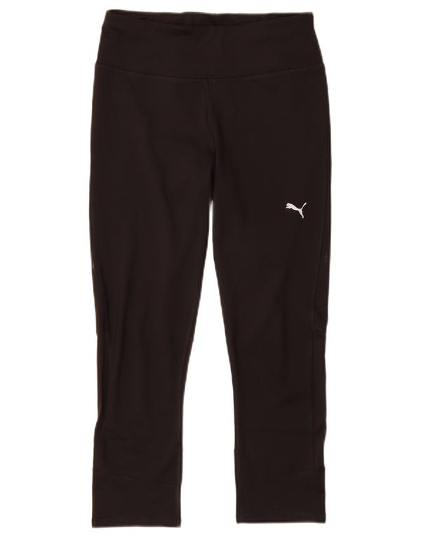 Puma Damen Capri-Leggings UK 8 Small Schwarz Polyester