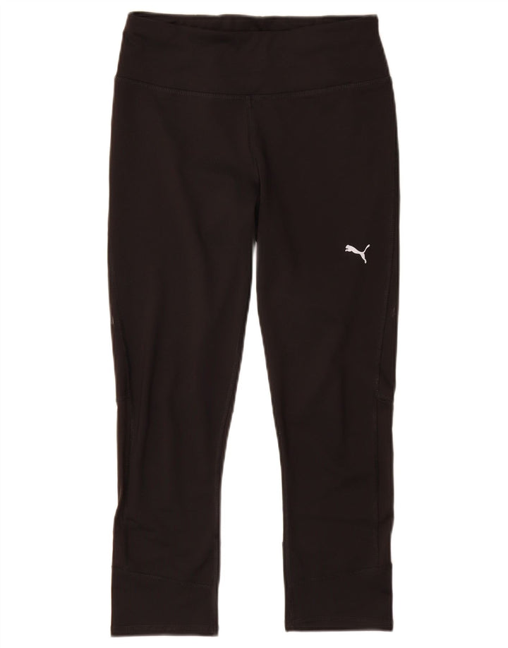 Puma Damen Capri-Leggings UK 8 Small Schwarz Polyester