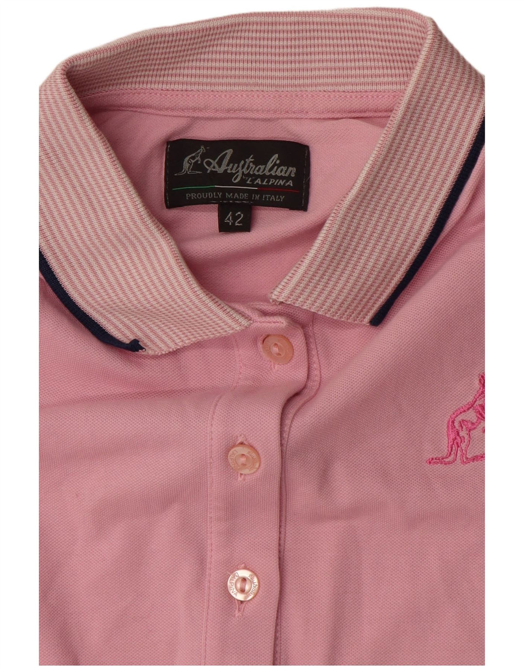 AUSTRALIAN L'ALPINA Damen Poloshirt IT 42 Mittelrosa