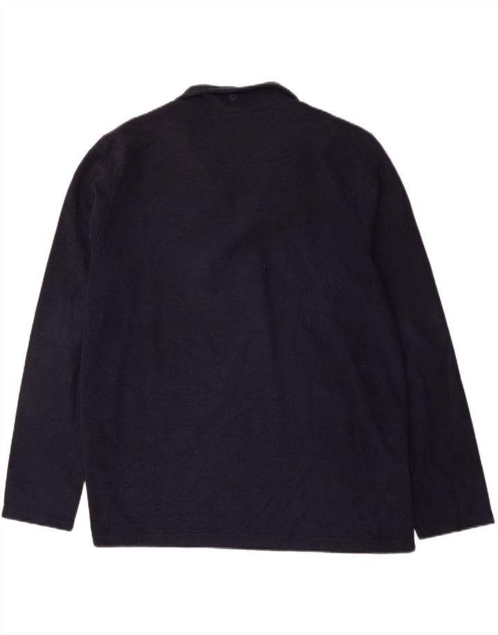 Mountain Warehouse Herren-Fleecepullover mit Reißverschluss am Hals, XL, Marineblau, Polyester