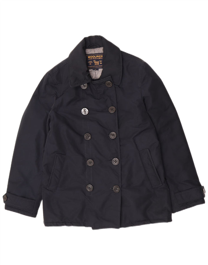 Woolrich Damen Pea Coat UK 14 Medium Marineblau