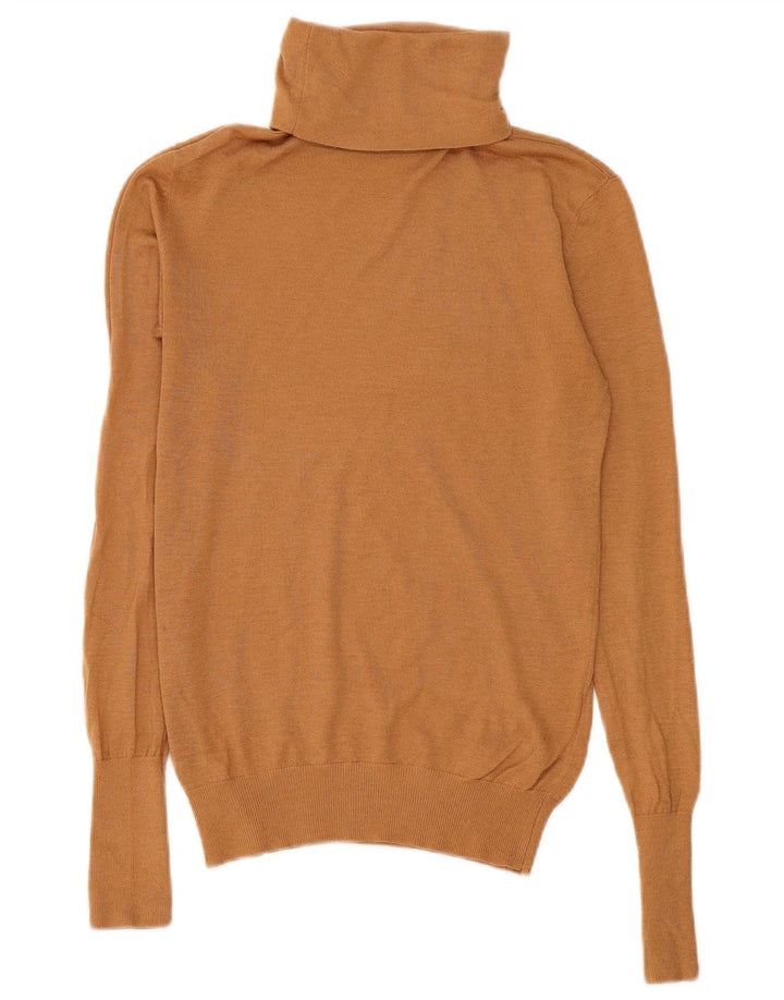 Zara Damen-Pullover mit Rollkragen, Gr. 12, Mittelbraun, Modal
