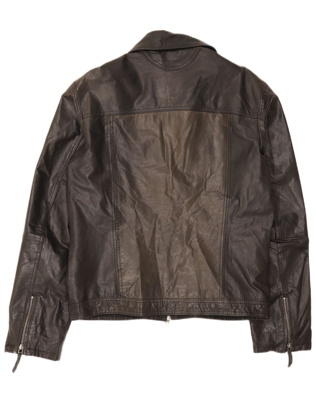 Metropolitan Herren Lederjacke IT 52 XL Schwarzes Leder