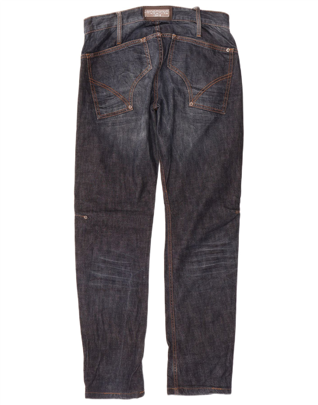 Moschino Herren Slim Jeans W31 L32 Marineblaue Baumwolle