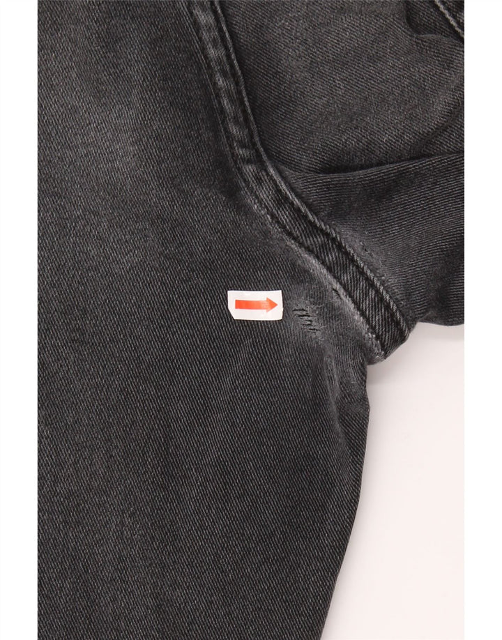 WRANGLER Herren Texas Straight Jeans W38 L30 Schwarze Baumwolle