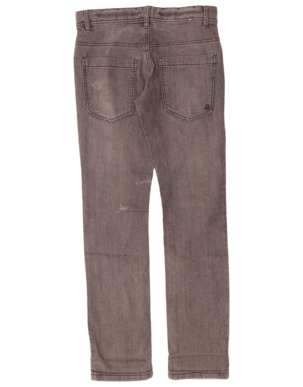 Benetton Slim-Jeans für Jungen, 11–12 Jahre, W29, L30, 2XL, graue Baumwolle