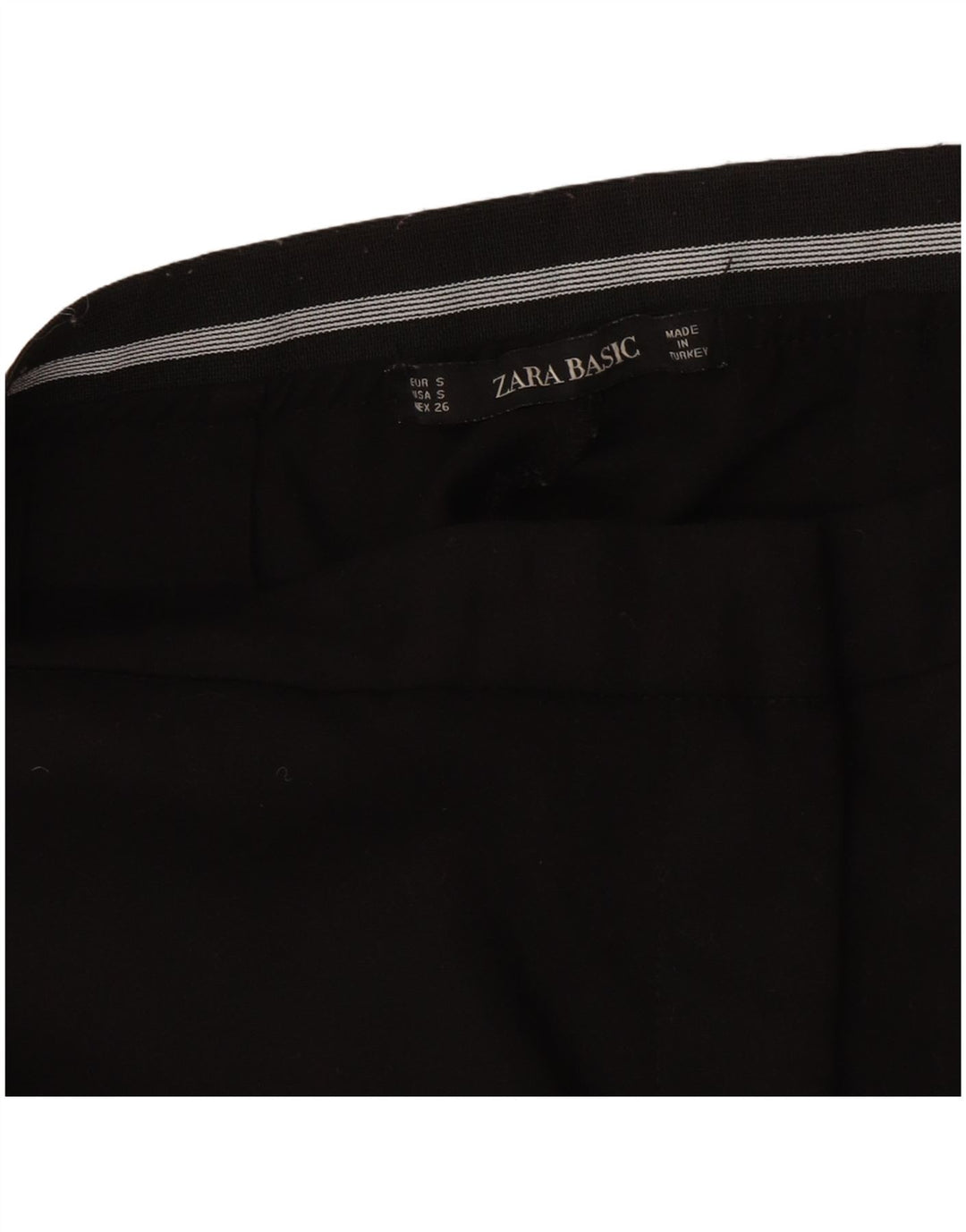 Zara Slim Chino-Hose für Damen, Größe S, W26, L26, Schwarz