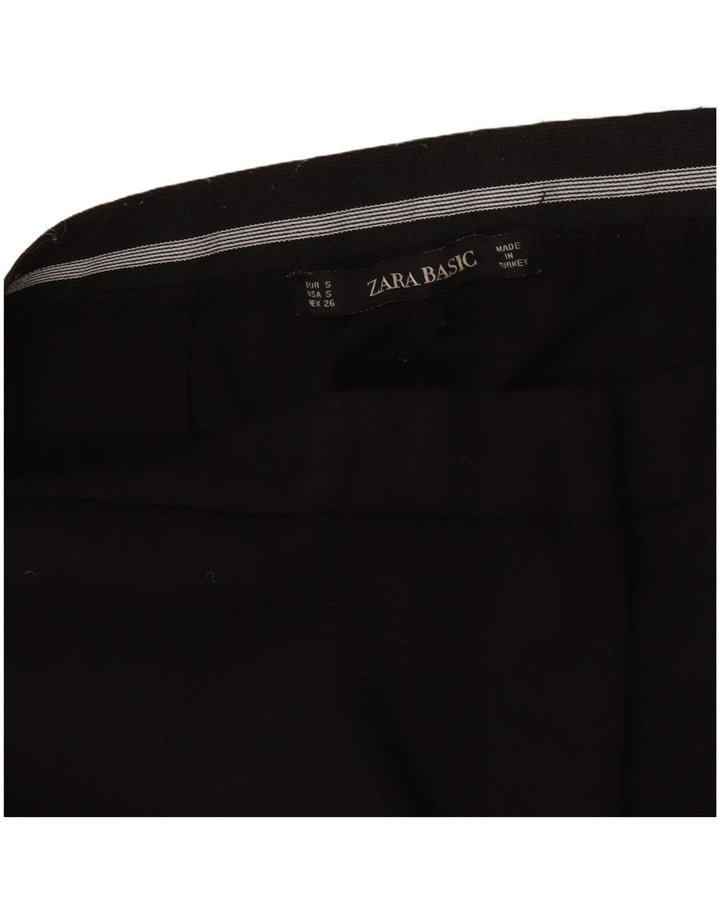 Zara Slim Chino-Hose für Damen, Größe S, W26, L26, Schwarz