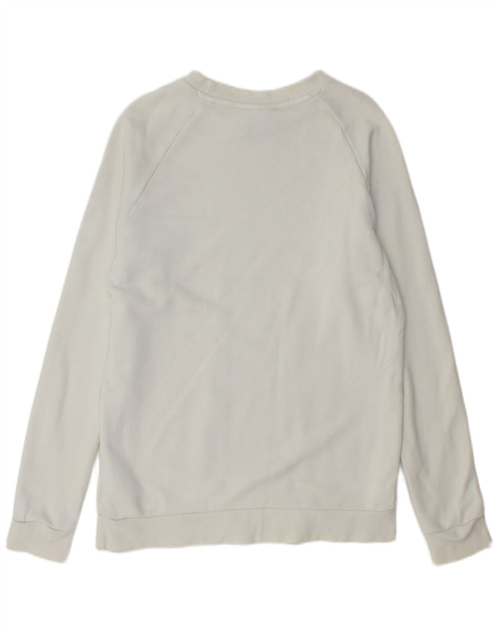 ADIDAS Herren Grafik-Sweatshirt-Pullover, klein, weiße Baumwolle