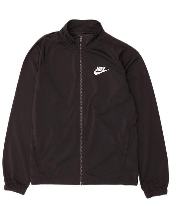 Nike Herren-Trainingsanzug-Oberjacke, Mittelschwarzes Polyester