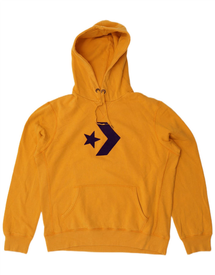 Converse Herren-Kapuzenpullover mit Grafik, groß, gelbe Baumwolle