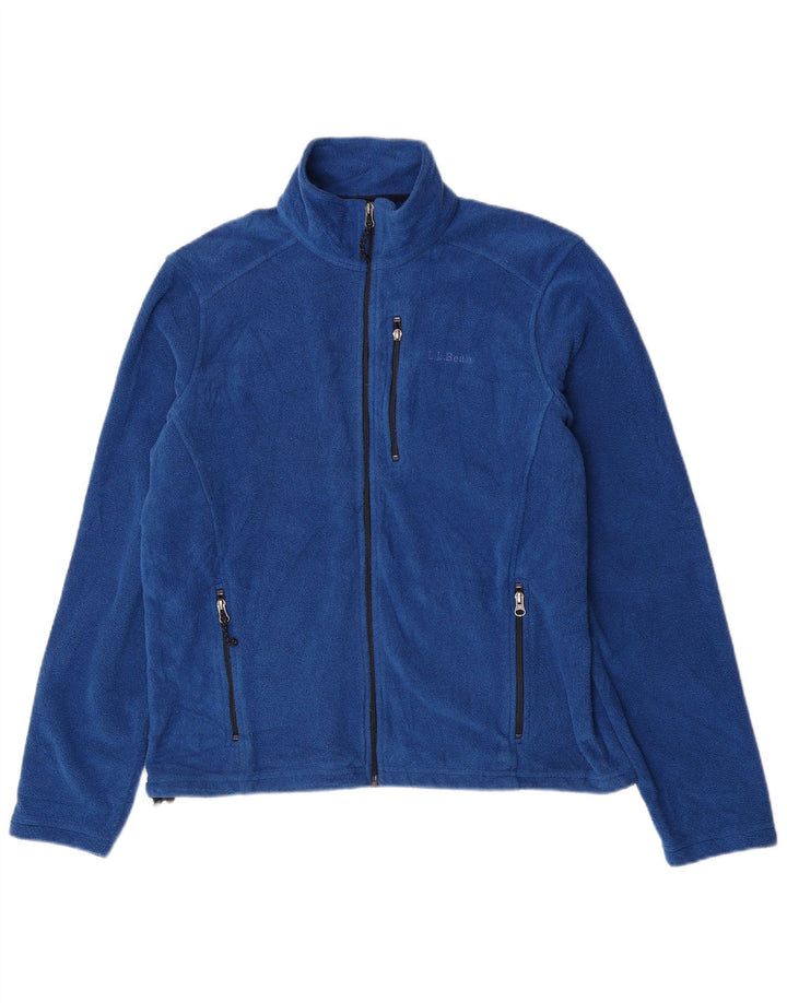 L.L.Bean Herren Fleecejacke UK 38 Mittelblaues Polyester
