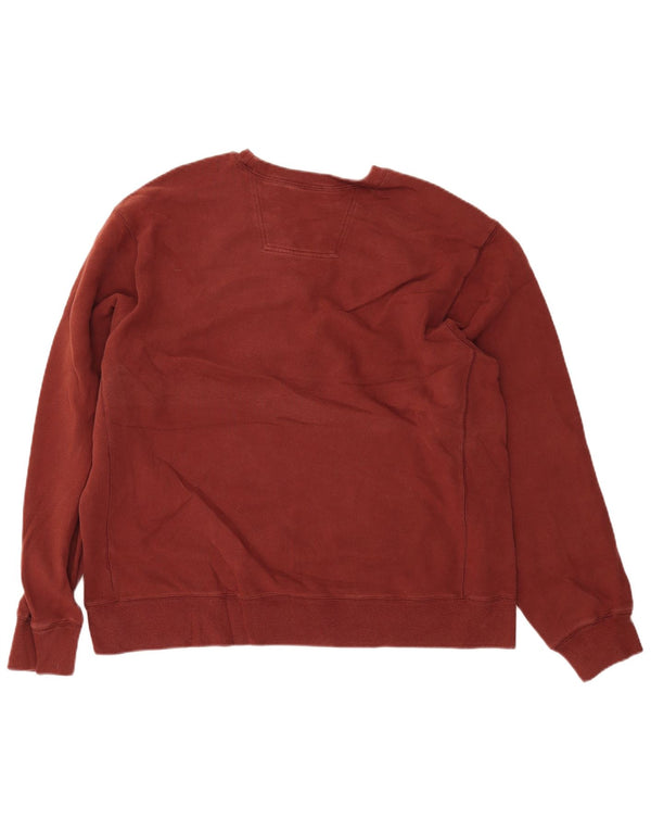 EDDIE BAUER Herren Grafik-Sweatshirt-Pullover XL, braune Baumwolle