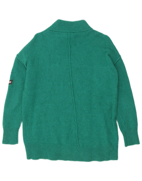 MINT VELVET Damen-Pullover mit Rollkragen, übergroß, Gr. 10, Größe S, Grün