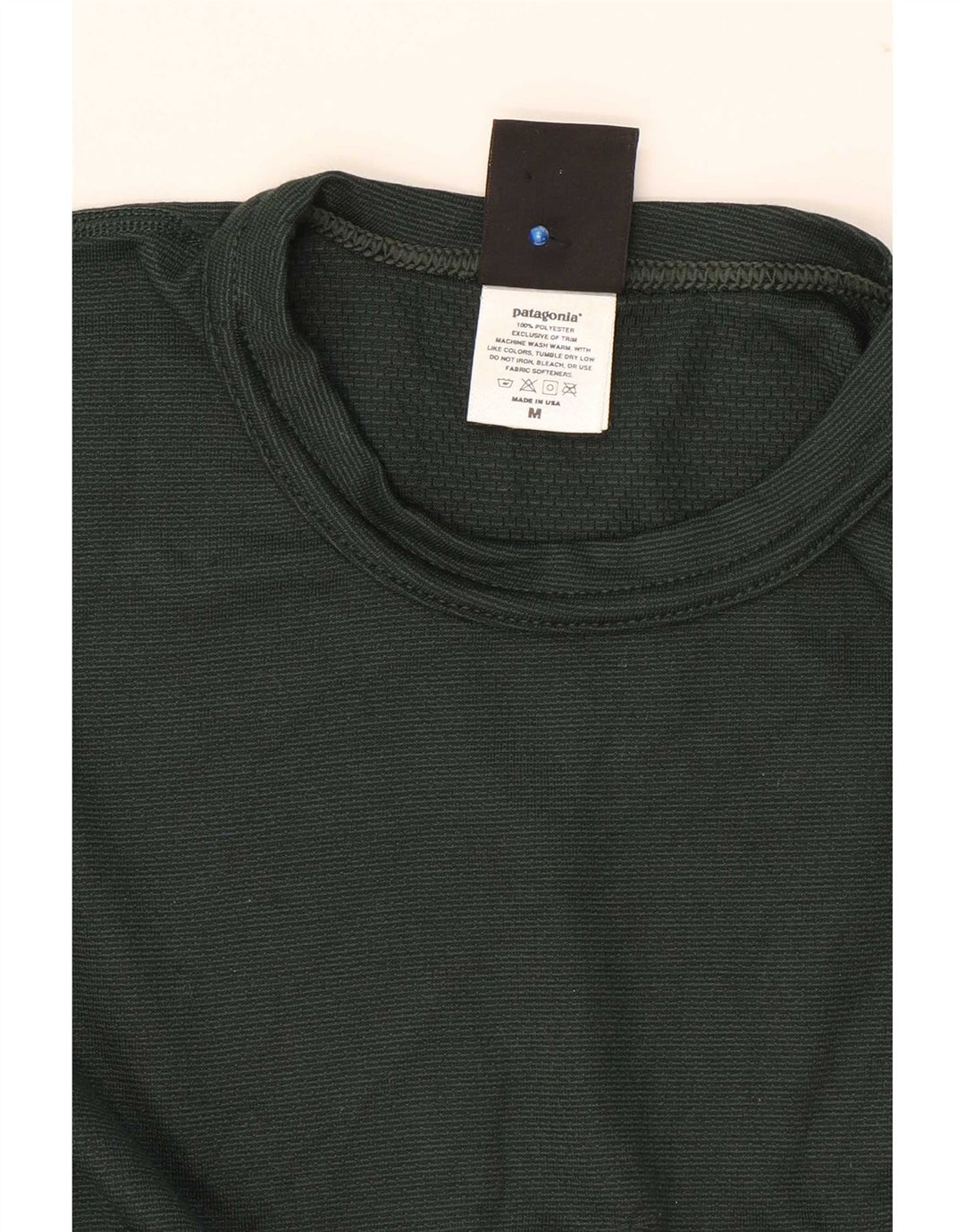 Patagonia Herren-Oberteil, langärmelig, mittelgrün, Polyester