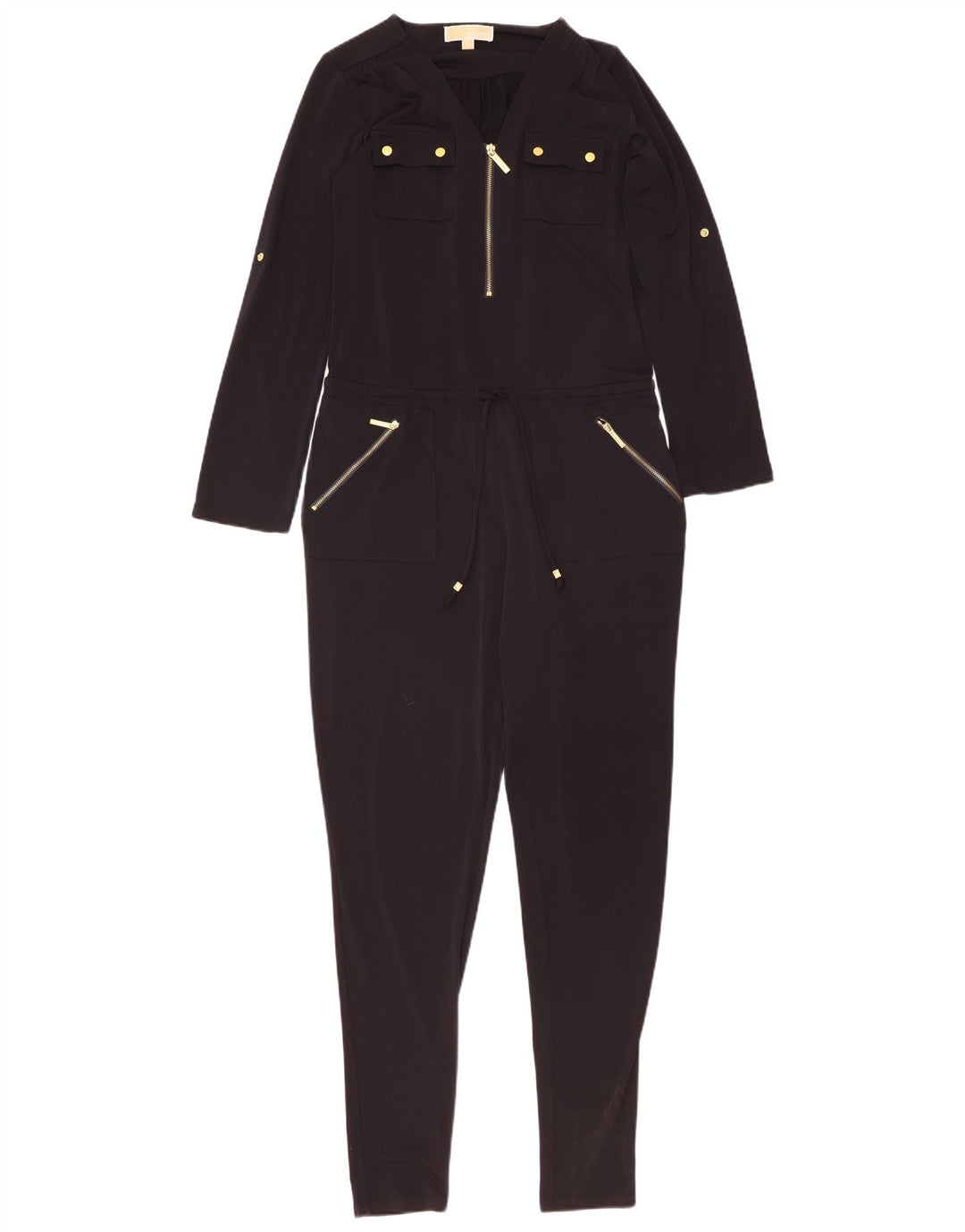 Michael Kors Damen-Overall mit langen Ärmeln, Gr. 10, Größe S, Schwarz