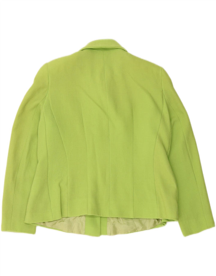 Vintage Damen 5-Knopf-Blazerjacke IT 44 Mittelgrün