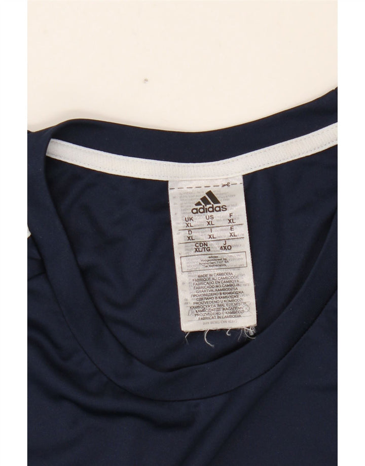 Adidas Herren Aeroready T-Shirt Top XL Marineblau Polyester