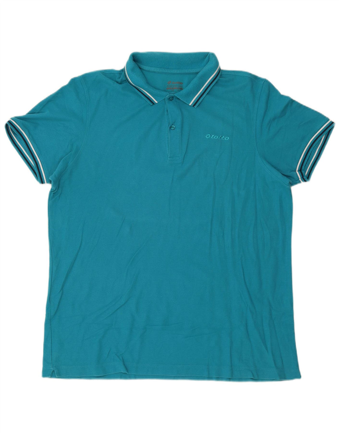 LOTTO Herren Poloshirt 3XL Blau Baumwolle
