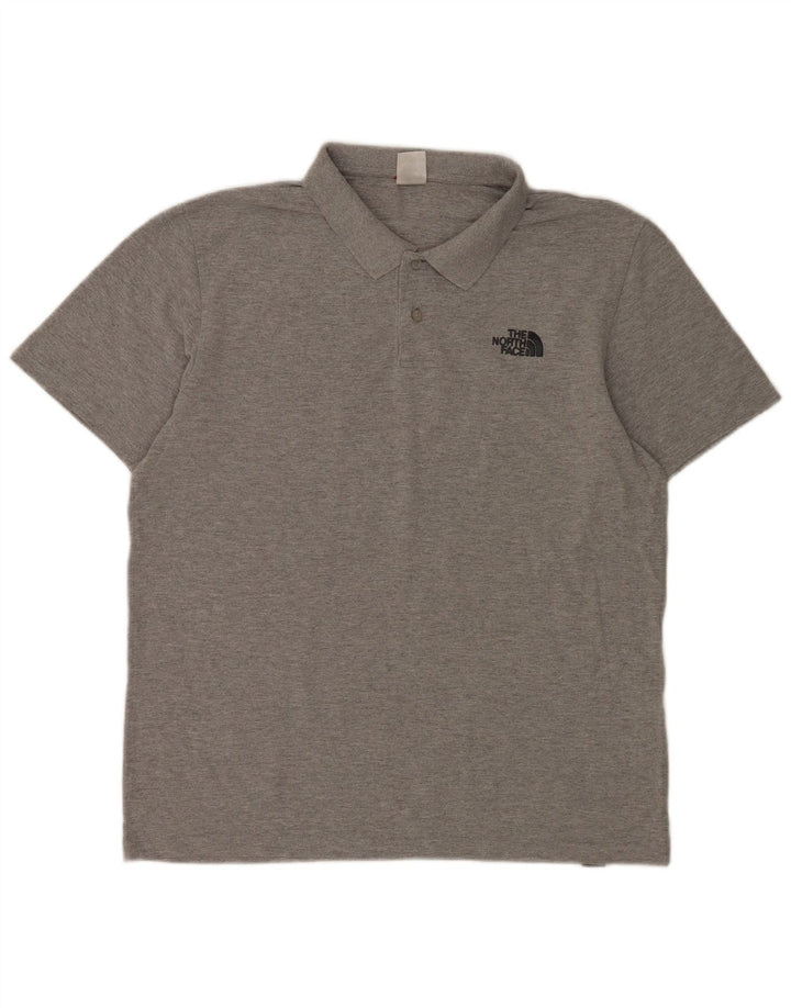 The North Face Herren-Poloshirt, große graue Baumwolle