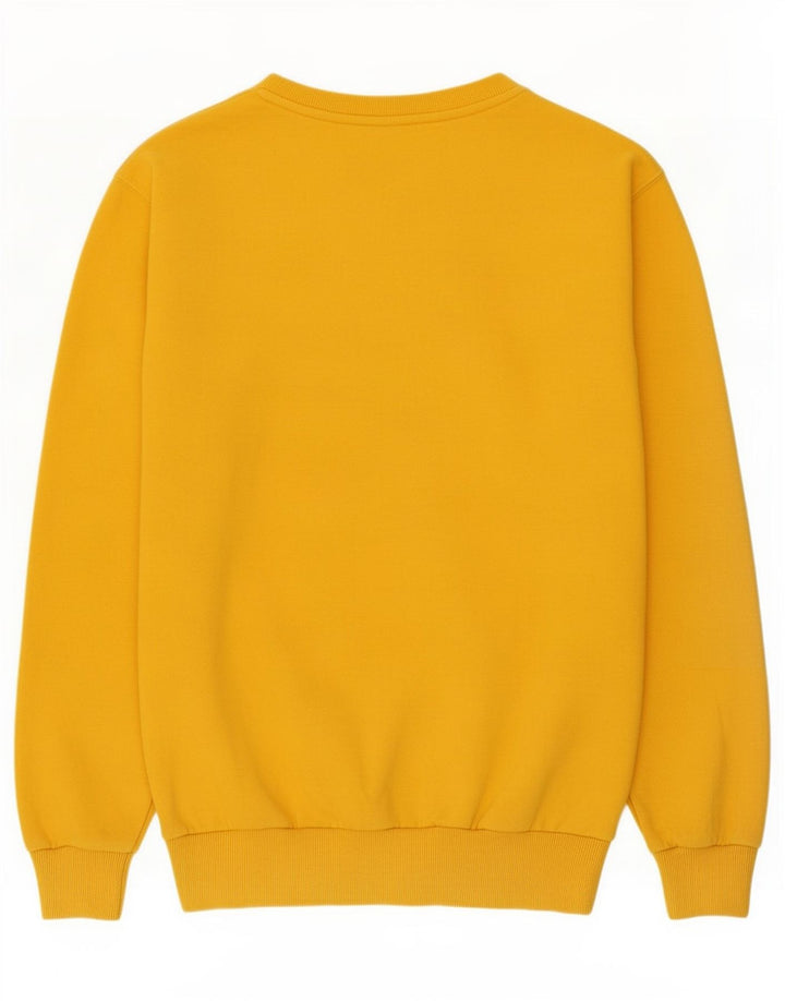 Ellesse Womens Graphic Oversized Sweatshirt Pullover UK 10 Small Gelb