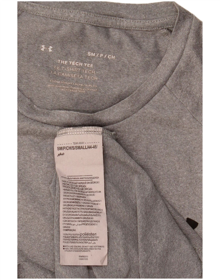 Under Armour Herren Loose Fit T-Shirt Top Small Grau Polyester