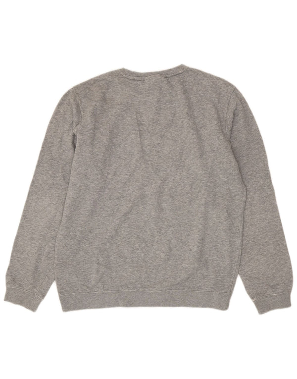 Nike Herren-Sweatshirt mit Grafik, mittelgrau gefleckte Baumwolle