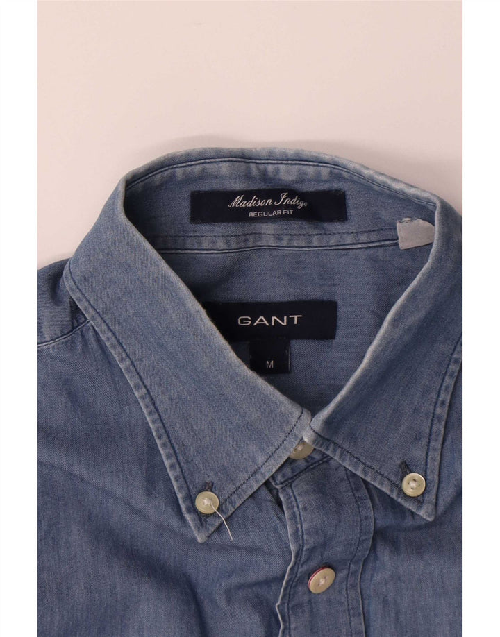 Gant Herren Madison Regular Fit Hemd aus mittelblauer Baumwolle