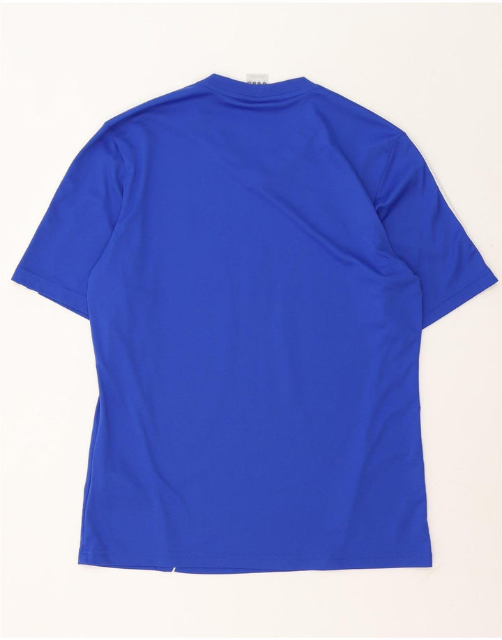 Adidas Herren Climalite Graphic T-Shirt Top Mittelblaues Polyester